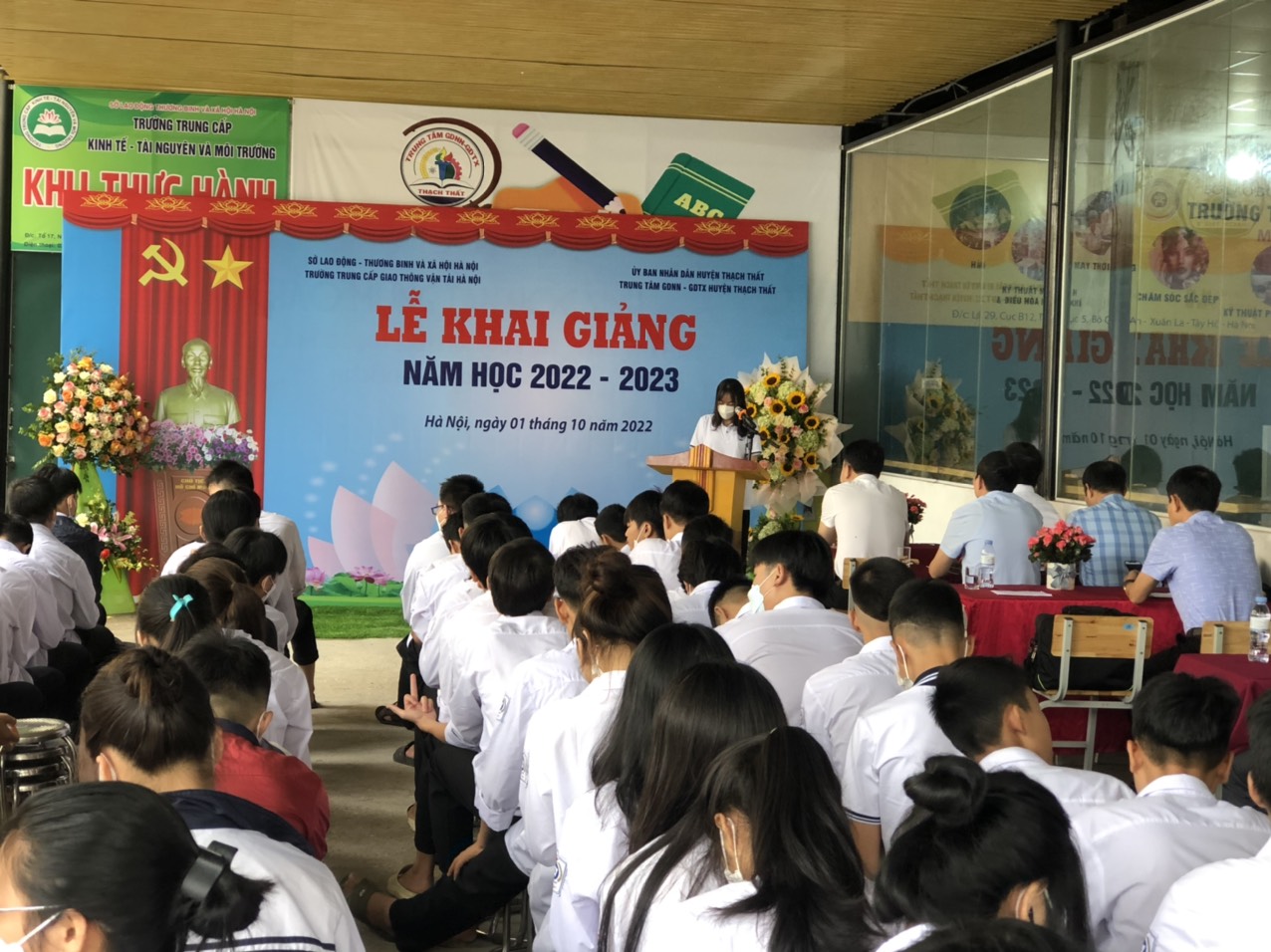 LỄ KHAI GIẢNG  LỚP TRUNG CẤP NĂM HỌC 2022 - 2023 TRƯỜNG TRUNG CẤP GIAO THÔNG VẬN TẢI HÀ NỘI